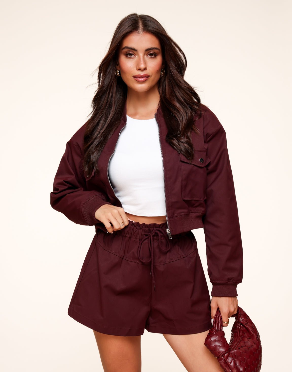 Burgundy Wijde - Short - Olivia & Kate