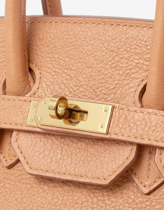 Camel Middel Gouden Details - Tas - Olivia & Kate