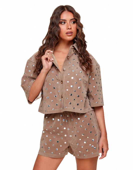 Camel Studs - Short - Olivia & Kate