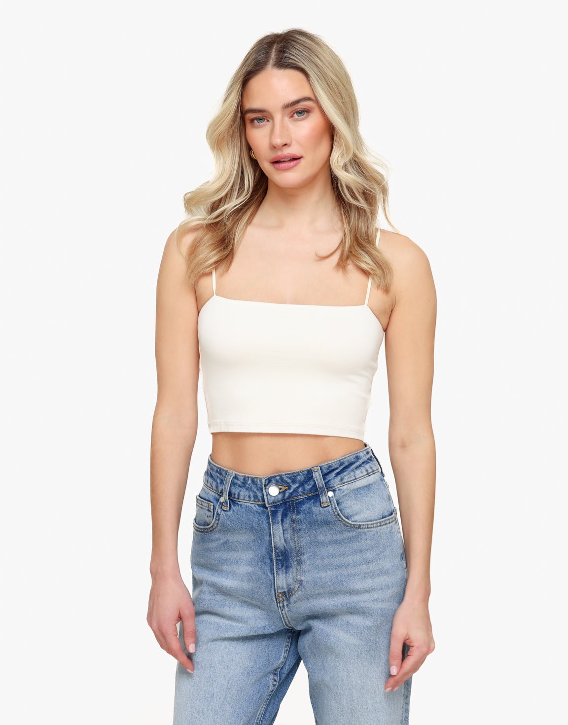 Cream Basic Bandeau - Top - Olivia & Kate