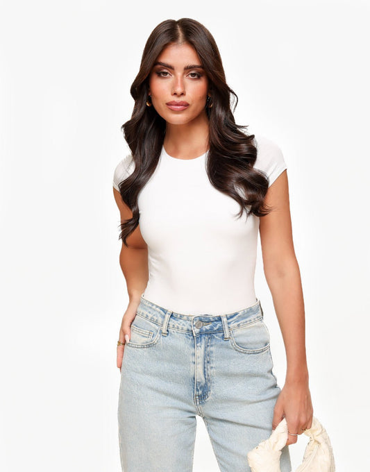 Creme Basic SS - Top - Olivia & Kate