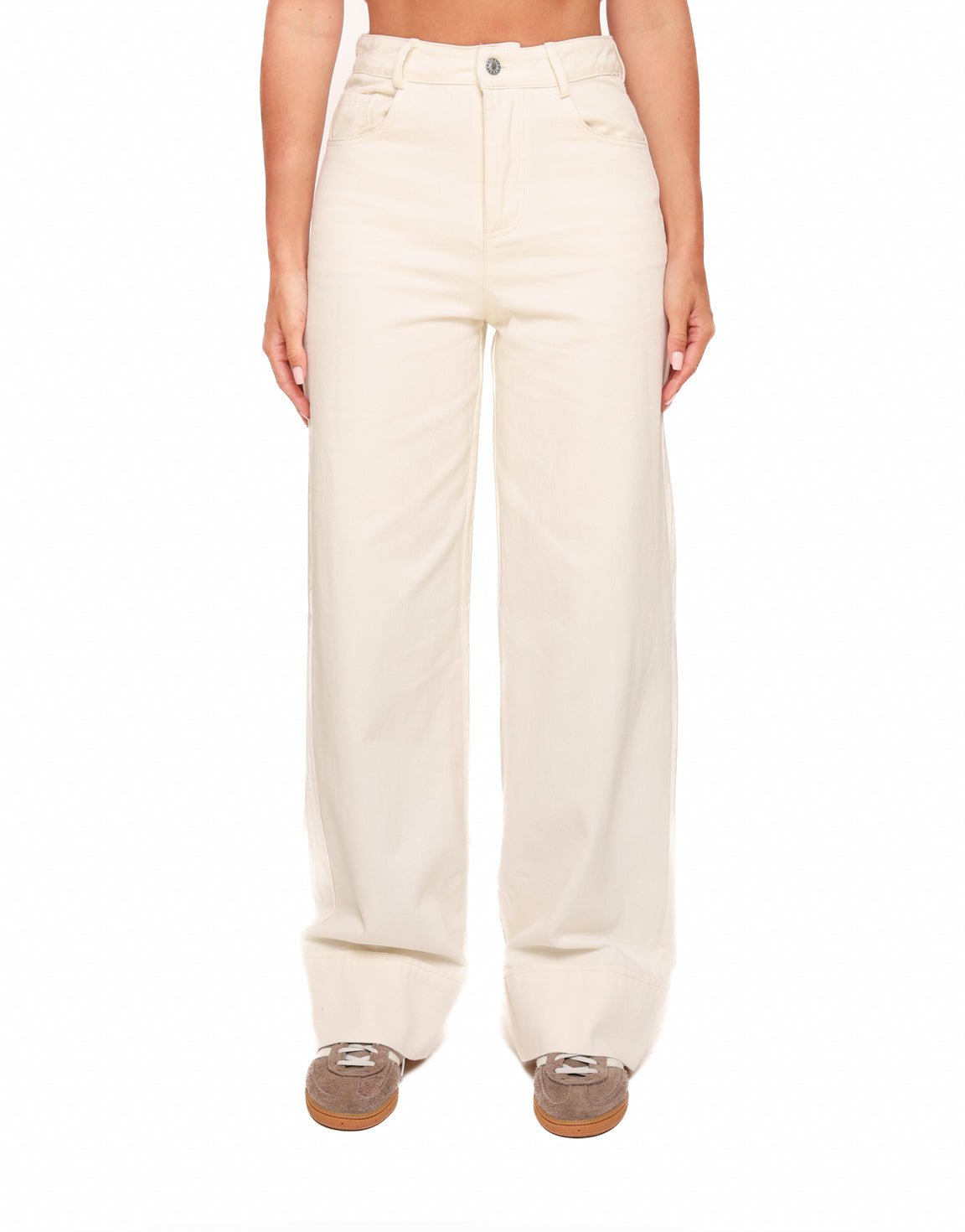 Creme Denim Strikjes - Set - Olivia & Kate