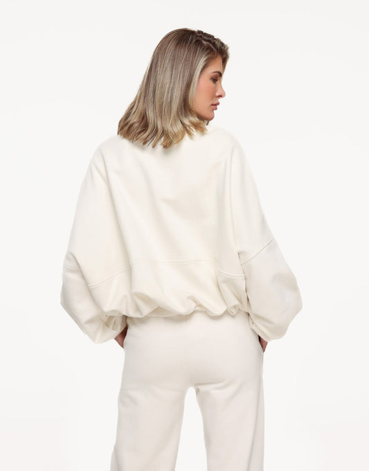 Creme Jogging LS - Vest - Olivia & Kate