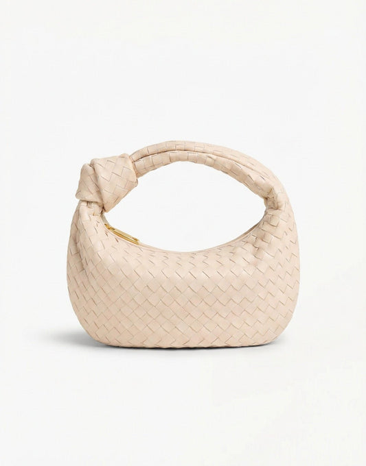 Creme Middel Gevlochten - Tas - Olivia & Kate