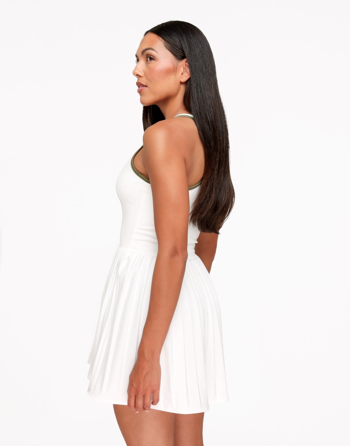 Creme Mouwloze The Sport Edit - Jurk - Olivia & Kate