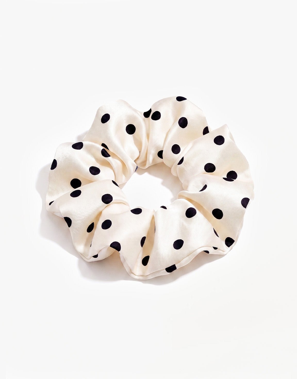 Creme Polkadot - Scrunchie - Olivia & Kate