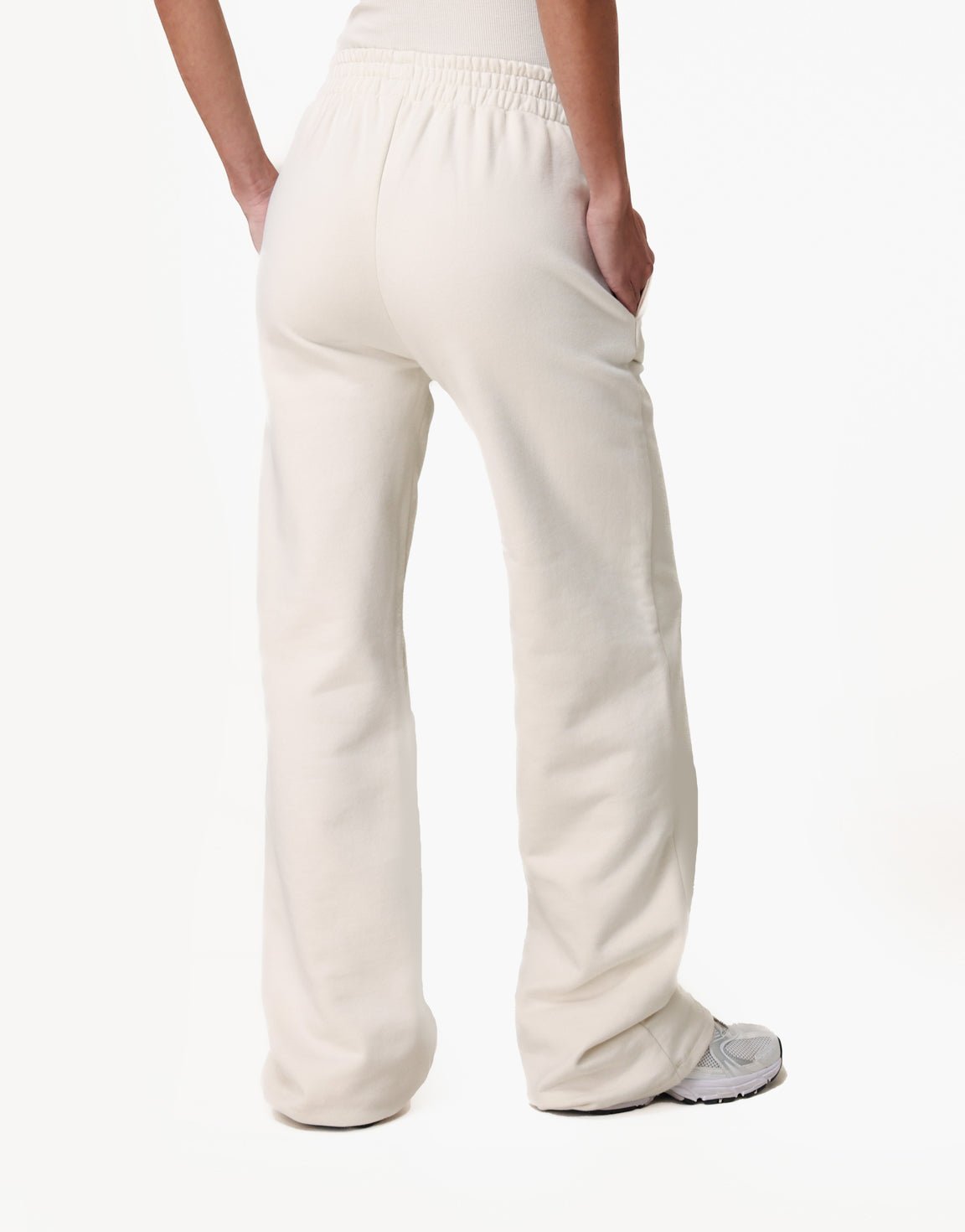 Creme Wijde Jogging - Broek - Olivia & Kate