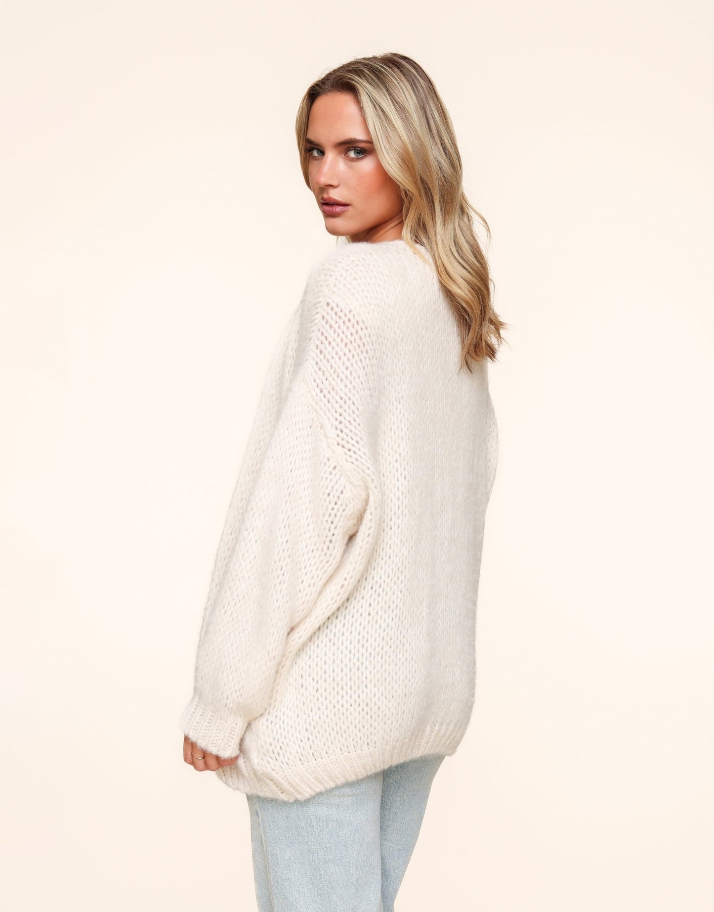 Creme Wollen - Vest - Olivia & Kate