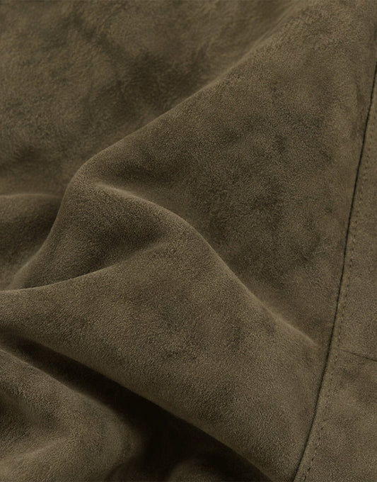 Donker Khaki PU Look Bomber - Jas - Olivia & Kate