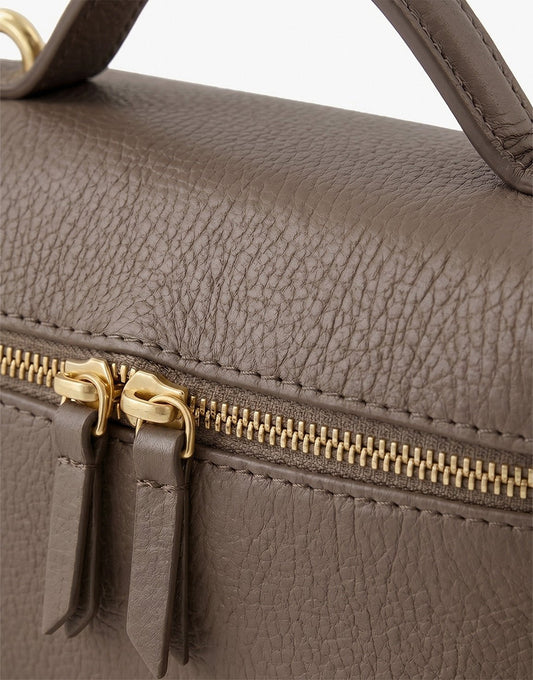 Donker Taupe Rechthoekige - Tas - Olivia & Kate