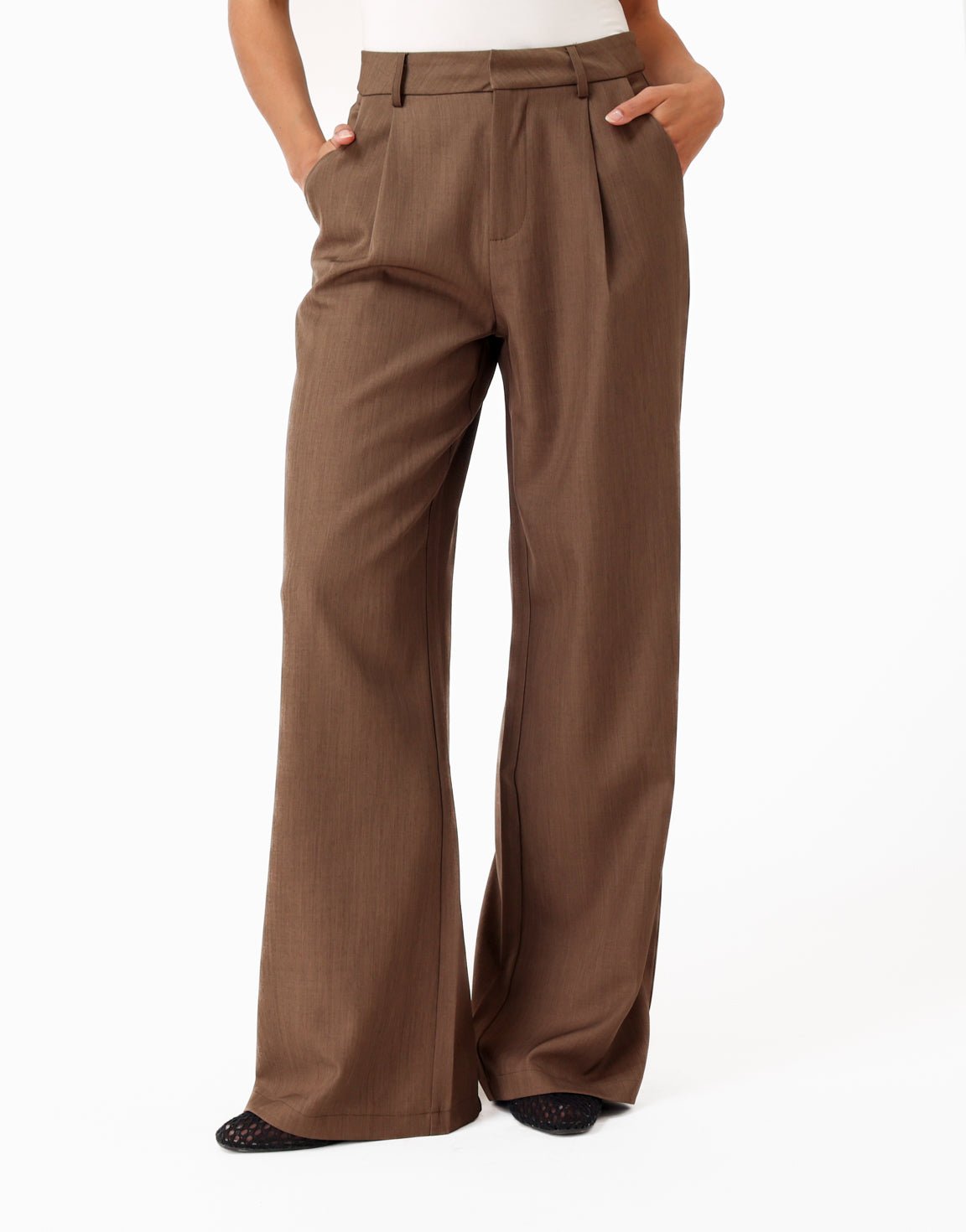 Donker Taupe Stevige Classic Detail - Set - Olivia & Kate