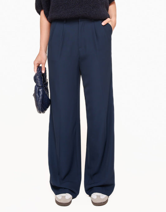 Donkerblauwe Wijde - Pantalon - Olivia & Kate