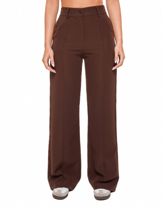 Donkerbruine Basic - Pantalon - Olivia & Kate