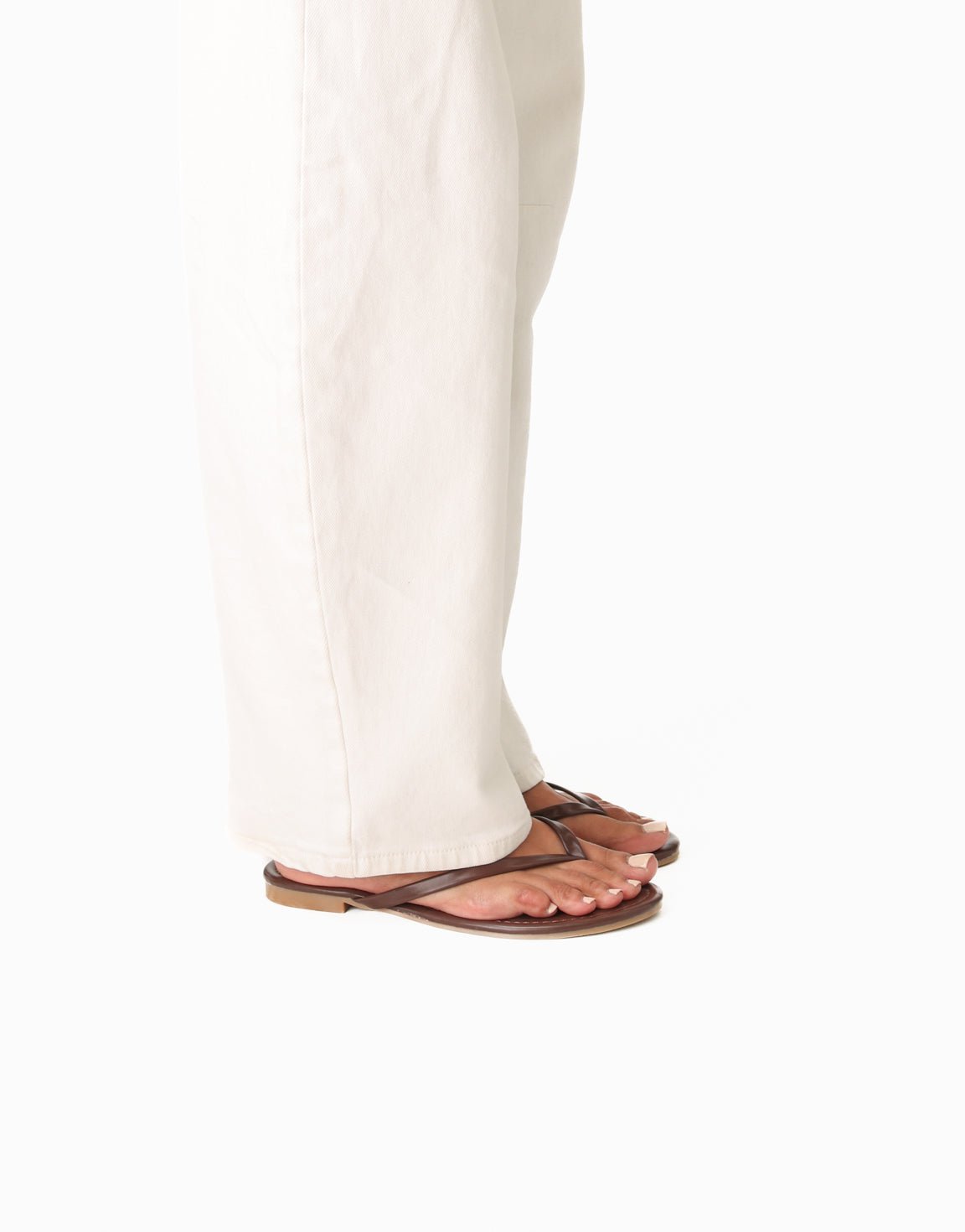 Donkerbruine Basic - Teenslippers - Olivia & Kate