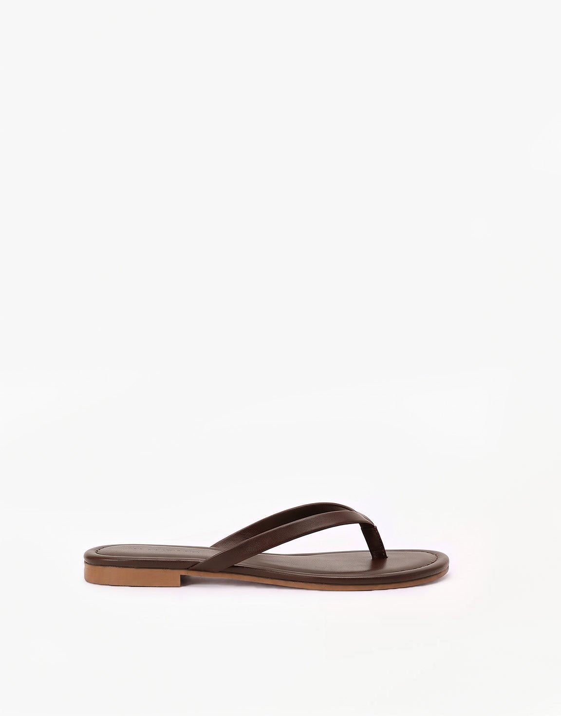 Donkerbruine Basic - Teenslippers - Olivia & Kate