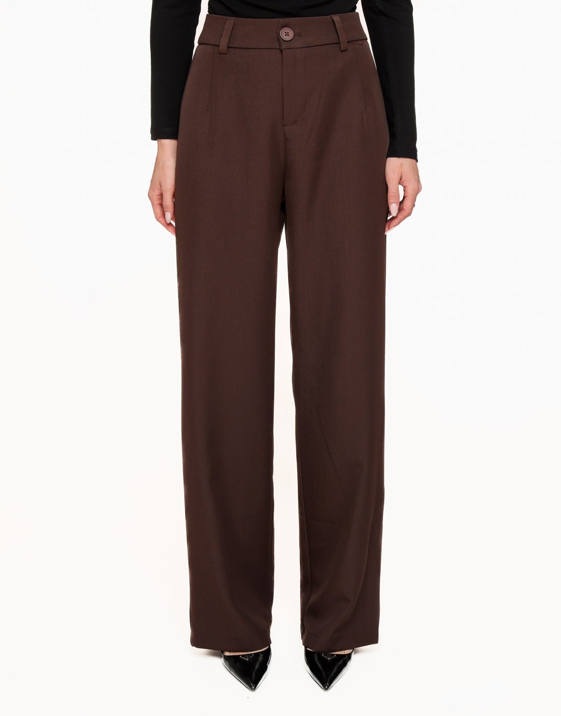 Donkerbruine Classic - Pantalon - Olivia & Kate