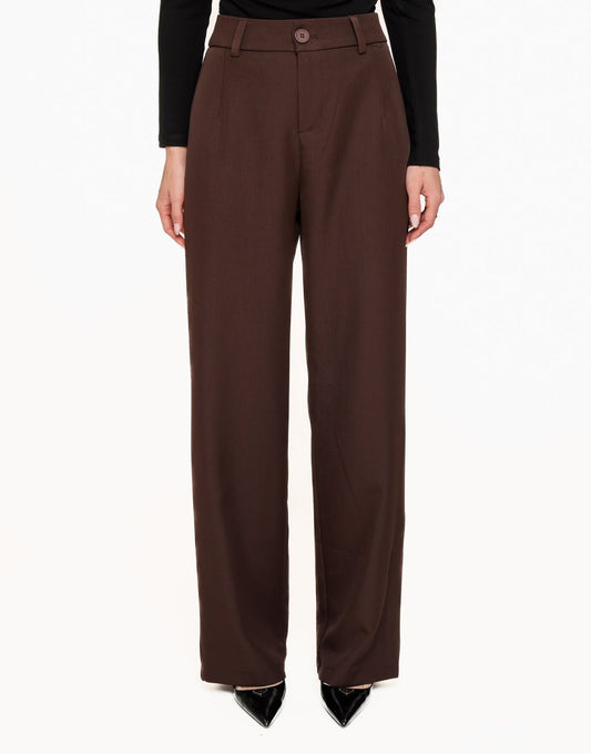 Donkerbruine Classic - Pantalon - Olivia & Kate