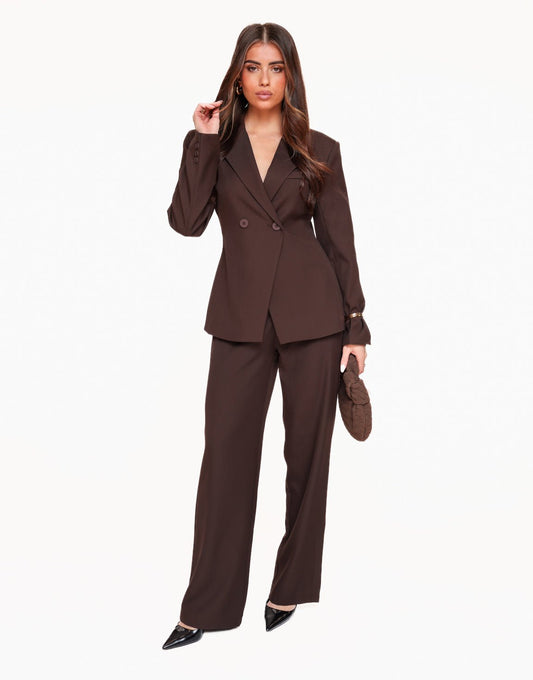 Donkerbruine Classic - Pantalon - Olivia & Kate