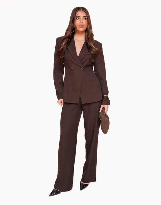 Donkerbruine Classic - Pantalon - Olivia & Kate
