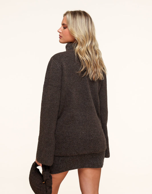 Donkerbruine Gebreide LS - Set - Olivia & Kate