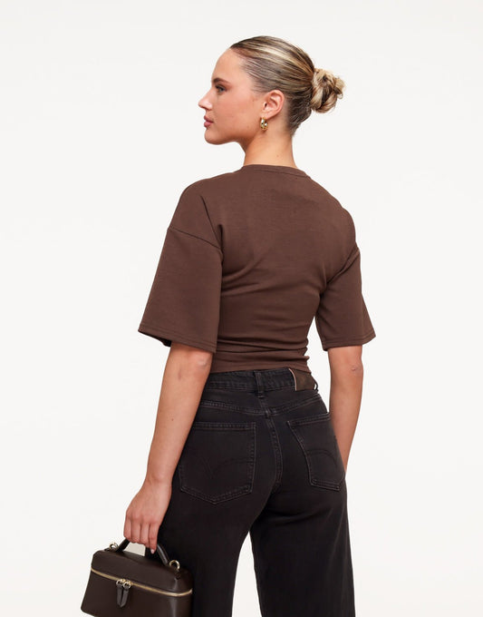 Donkerbruine Getailleerde - T-shirt - Olivia & Kate