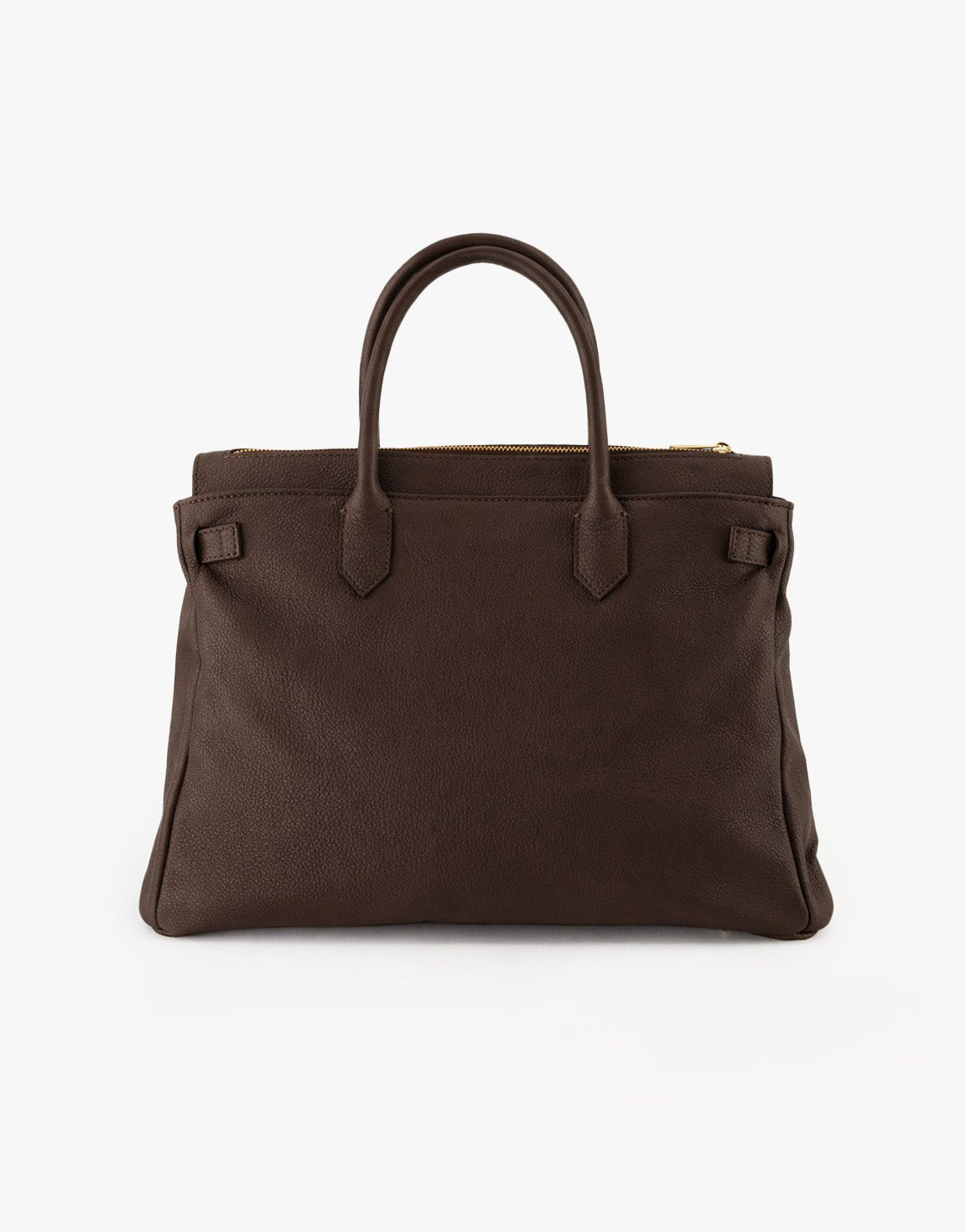Donkerbruine Grote Gouden Details - Tas - Olivia & Kate