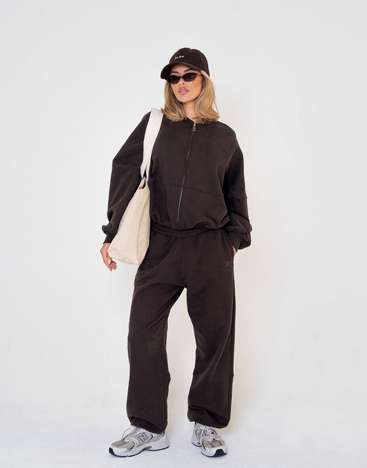 Donkerbruine Jogging - Broek - Olivia & Kate