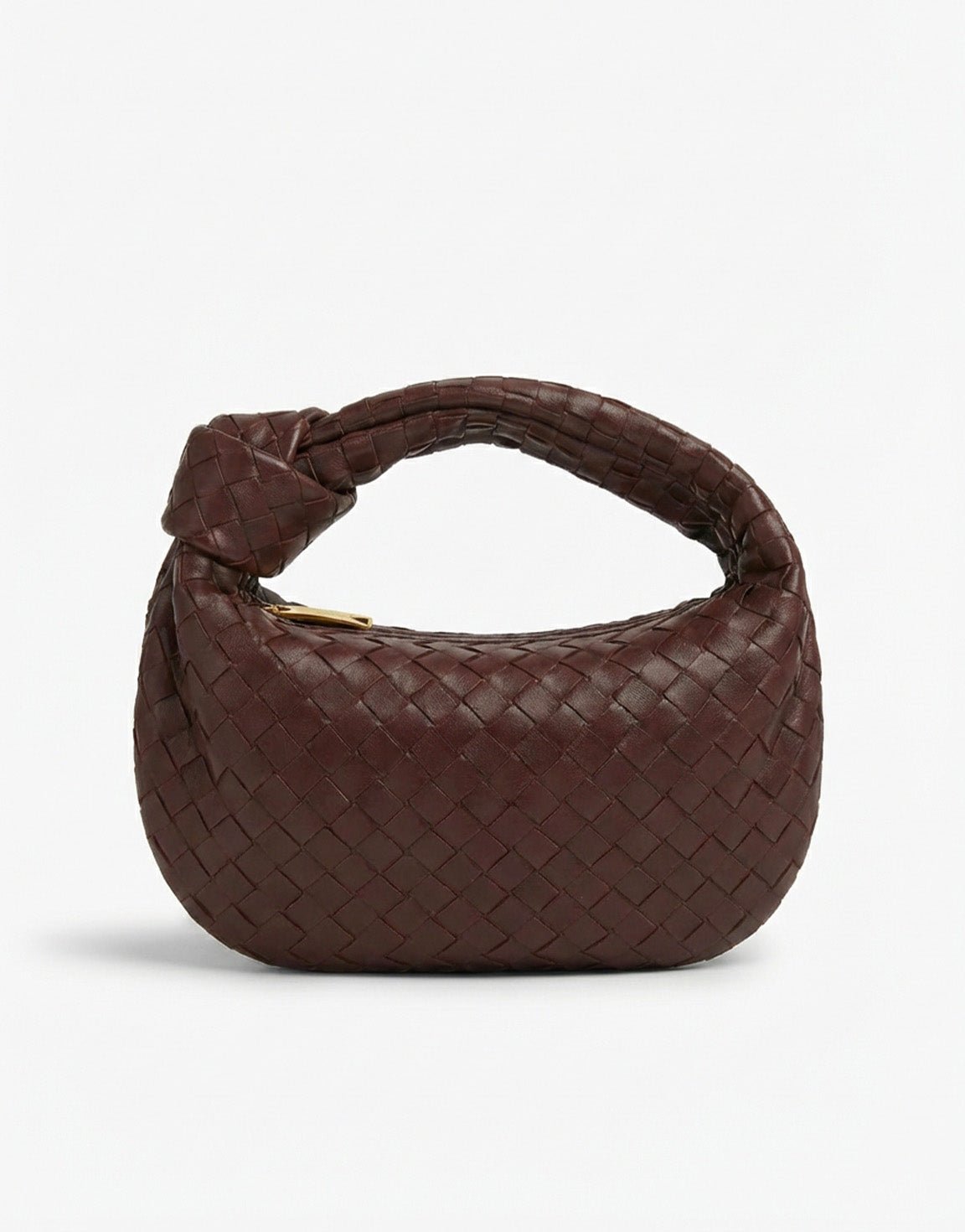 Donkerbruine Middel Gevlochten - Tas - Olivia & Kate