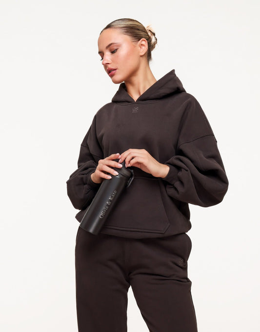 Donkerbruine Olivia & Kate Stainless Steel - Waterfles - Olivia & Kate