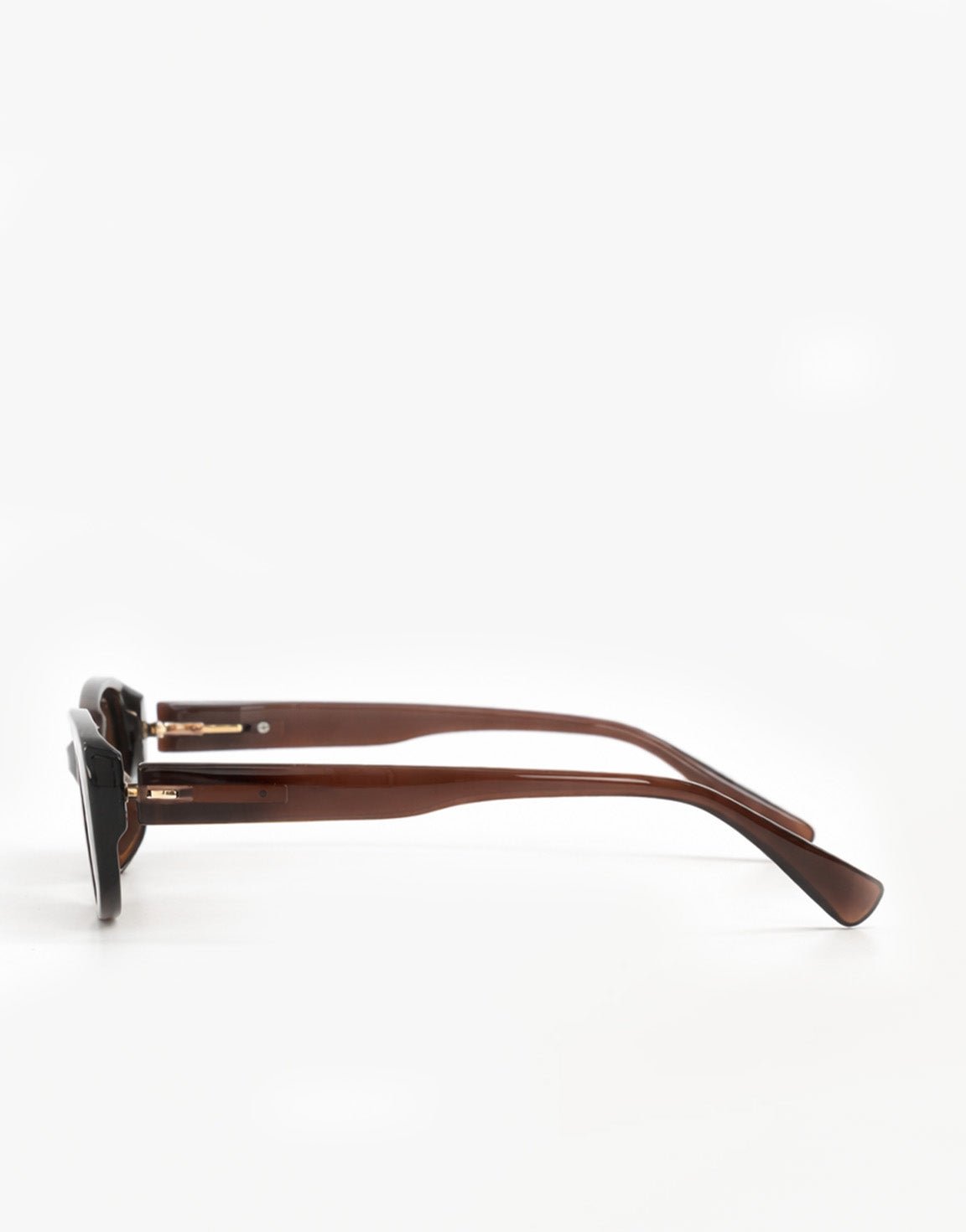 Donkerbruine Ovale Classic - Zonnebril - Olivia & Kate