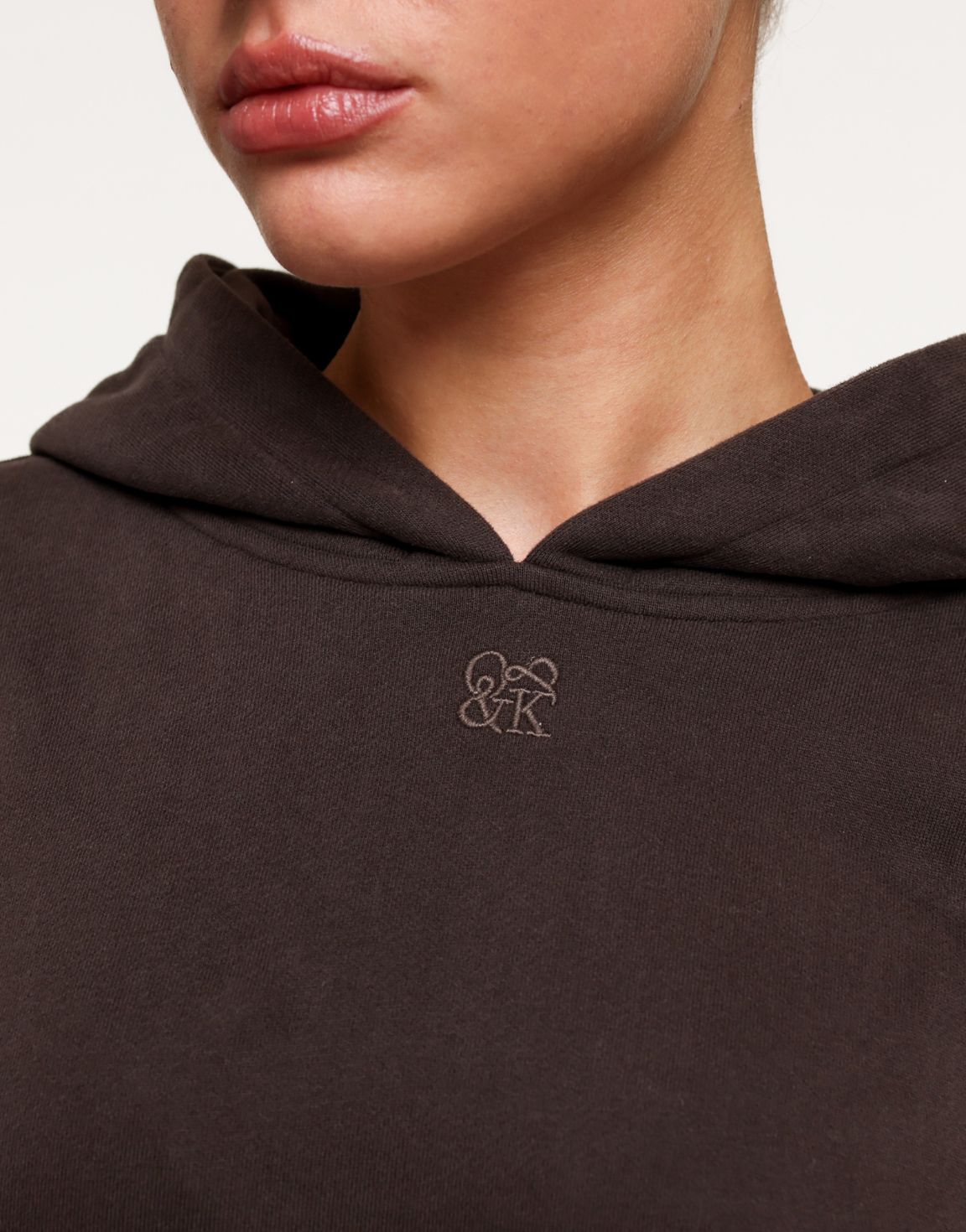 Donkerbruine Oversized Jogging - Hoodie - Olivia & Kate