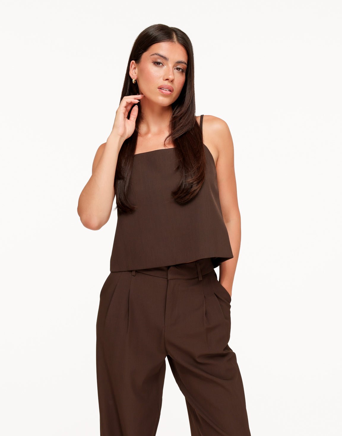 Donkerbruine Oversized Pasvorm Knoopjes - Set - Olivia & Kate