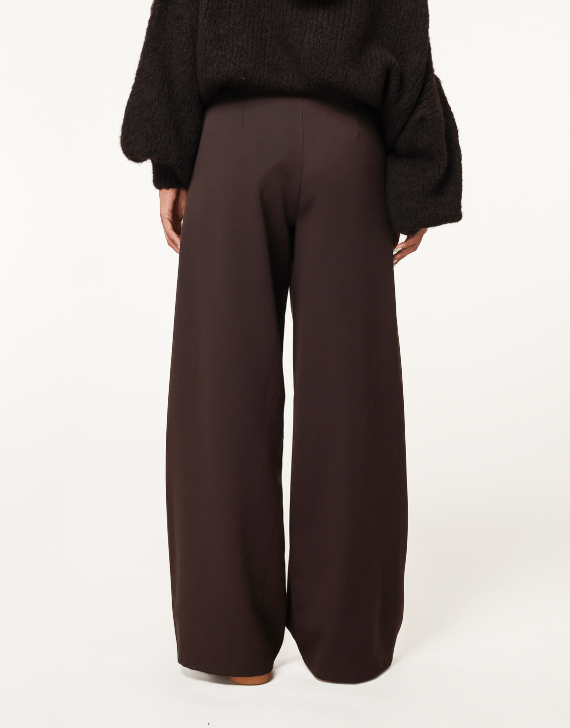 Donkerbruine Plooien - Pantalon - Olivia & Kate