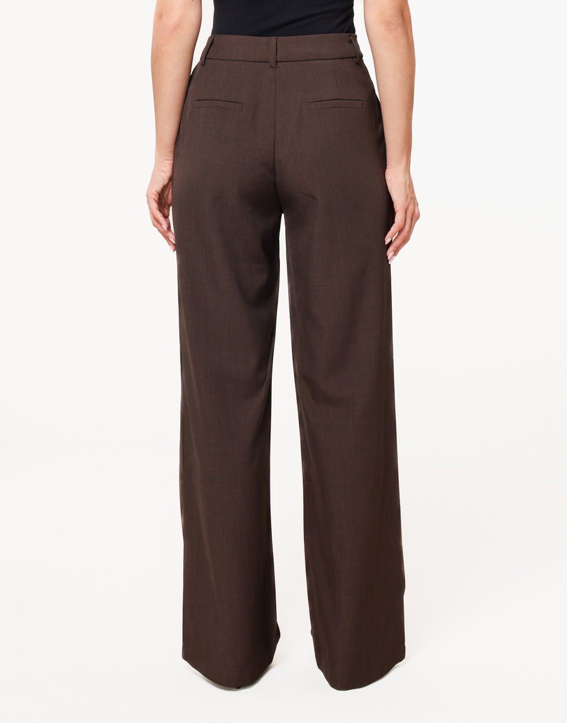 Donkerbruine Rechte - Pantalon - Olivia & Kate