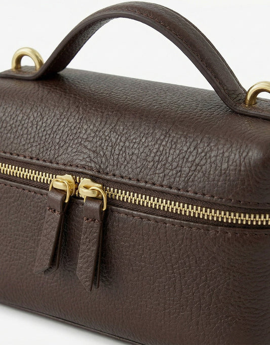 Donkerbruine Rechthoekige - Tas - Olivia & Kate