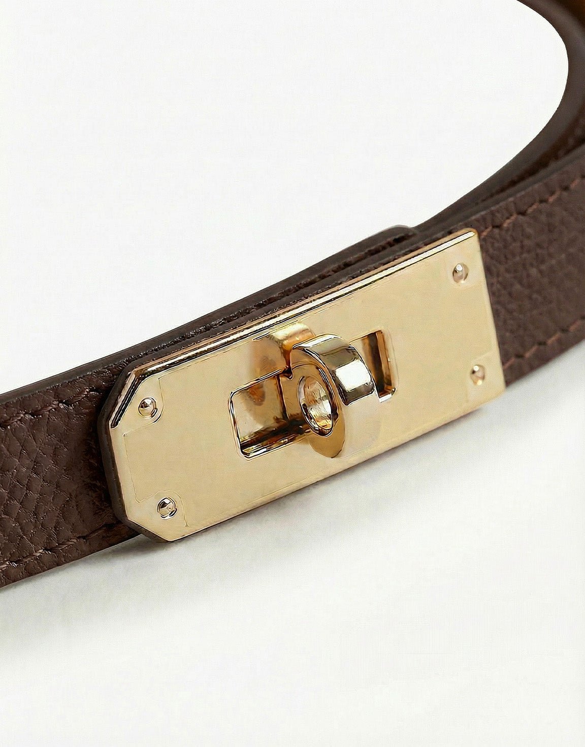 Dark Brown Link - Belt - Olivia & Kate