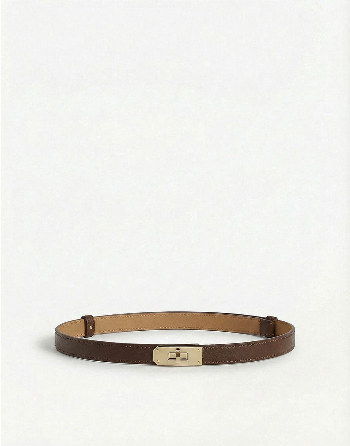 Dark Brown Link - Belt - Olivia & Kate