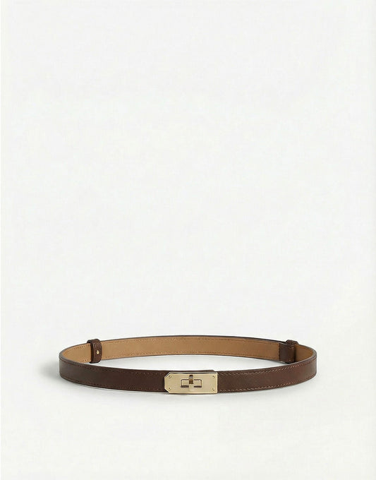 Dark Brown Link - Belt - Olivia & Kate
