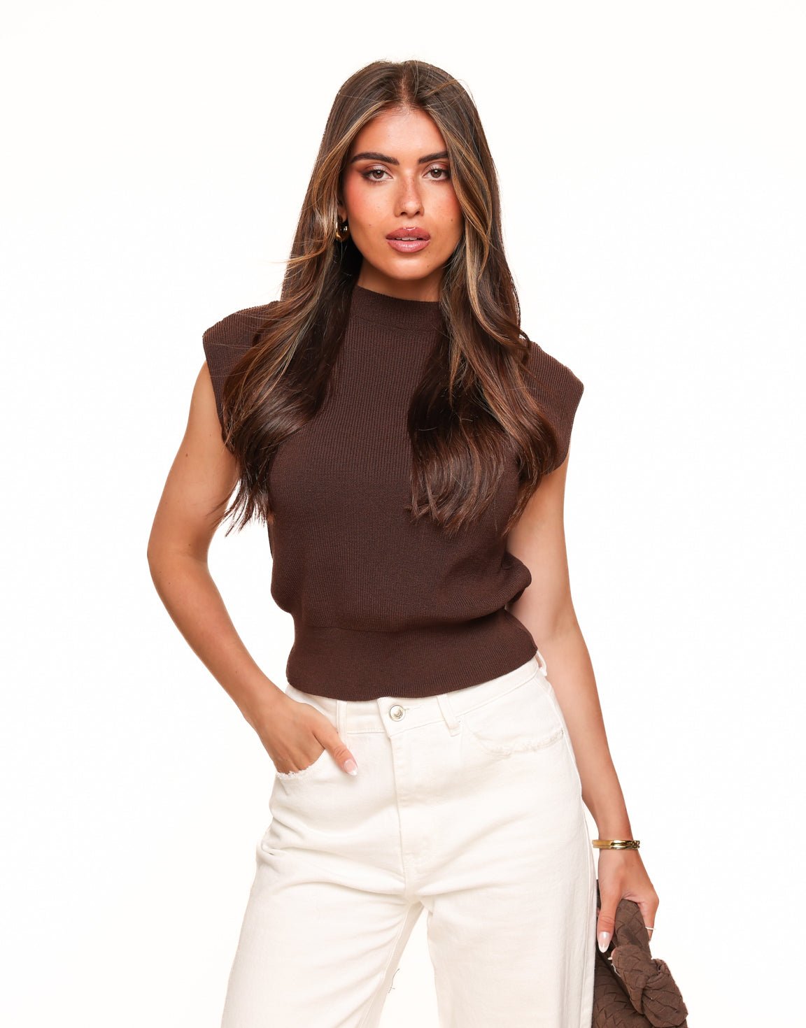 Dark brown Spencer - Top - Olivia & Kate