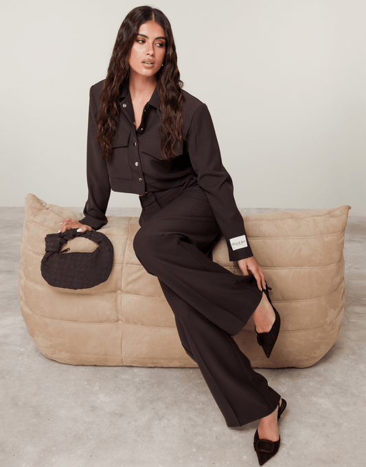 Donkerbruine Studio - Pantalon - Olivia & Kate