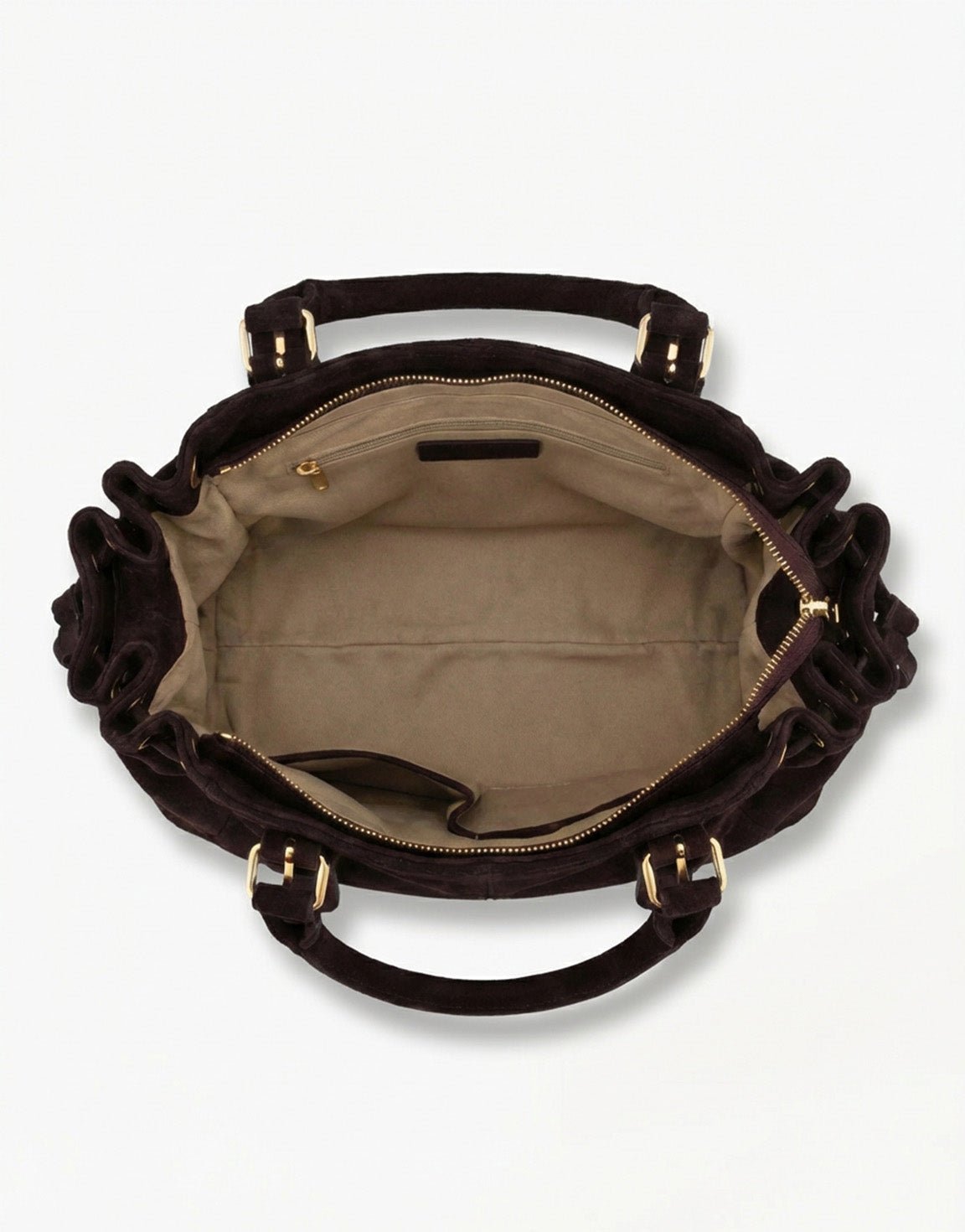 Dark brown Suede City - Bag - Olivia & Kate