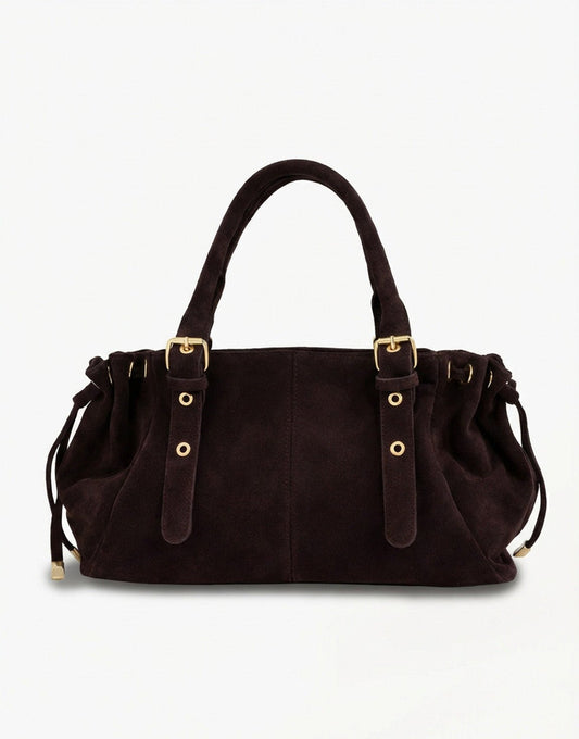 Dark brown Suede City - Bag - Olivia & Kate