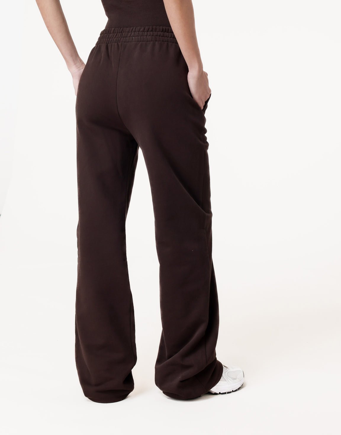 Donkerbruine Wijde Jogging - Broek - Olivia & Kate