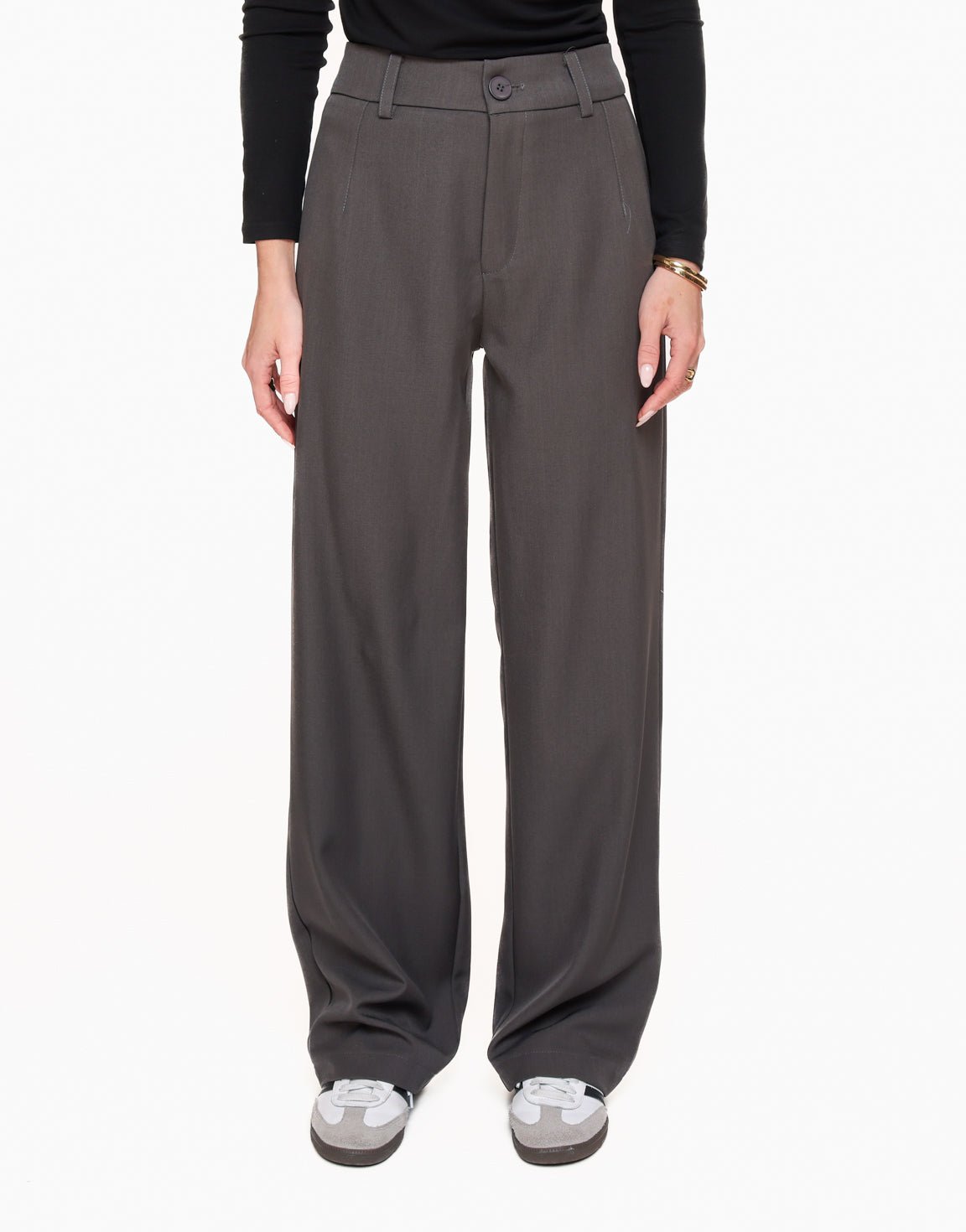 Donkergrijze Classic - Pantalon - Olivia & Kate