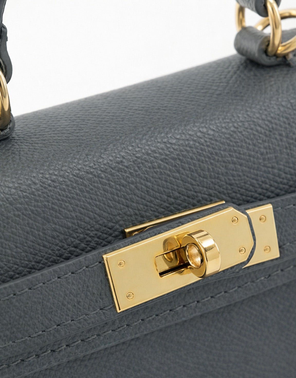 Donkergrijze Gouden Details - Tas - Olivia & Kate