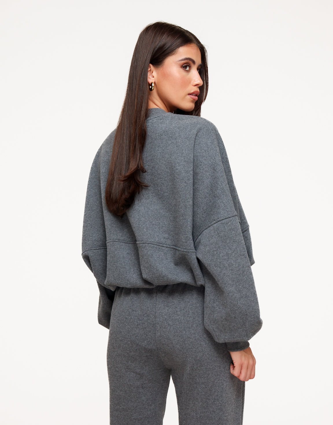 Donkergrijze Jogging LS - Vest - Olivia & Kate