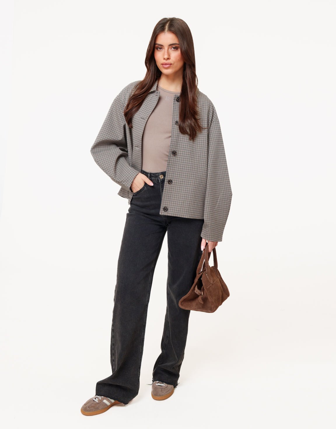 Donkergrijze Wijde Tall - Spijkerbroek - Olivia & Kate