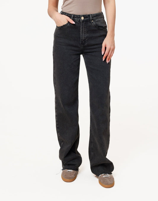 Dark Gray Wide Tall - Jeans - Olivia & Kate