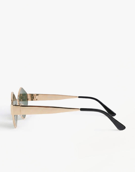 Donkergroene Vintage Glazen - Zonnebril - Olivia & Kate