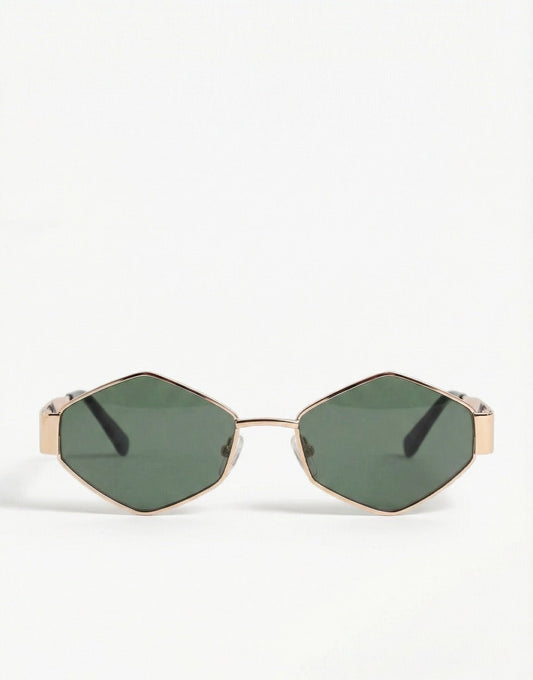 Donkergroene Vintage Glazen - Zonnebril - Olivia & Kate